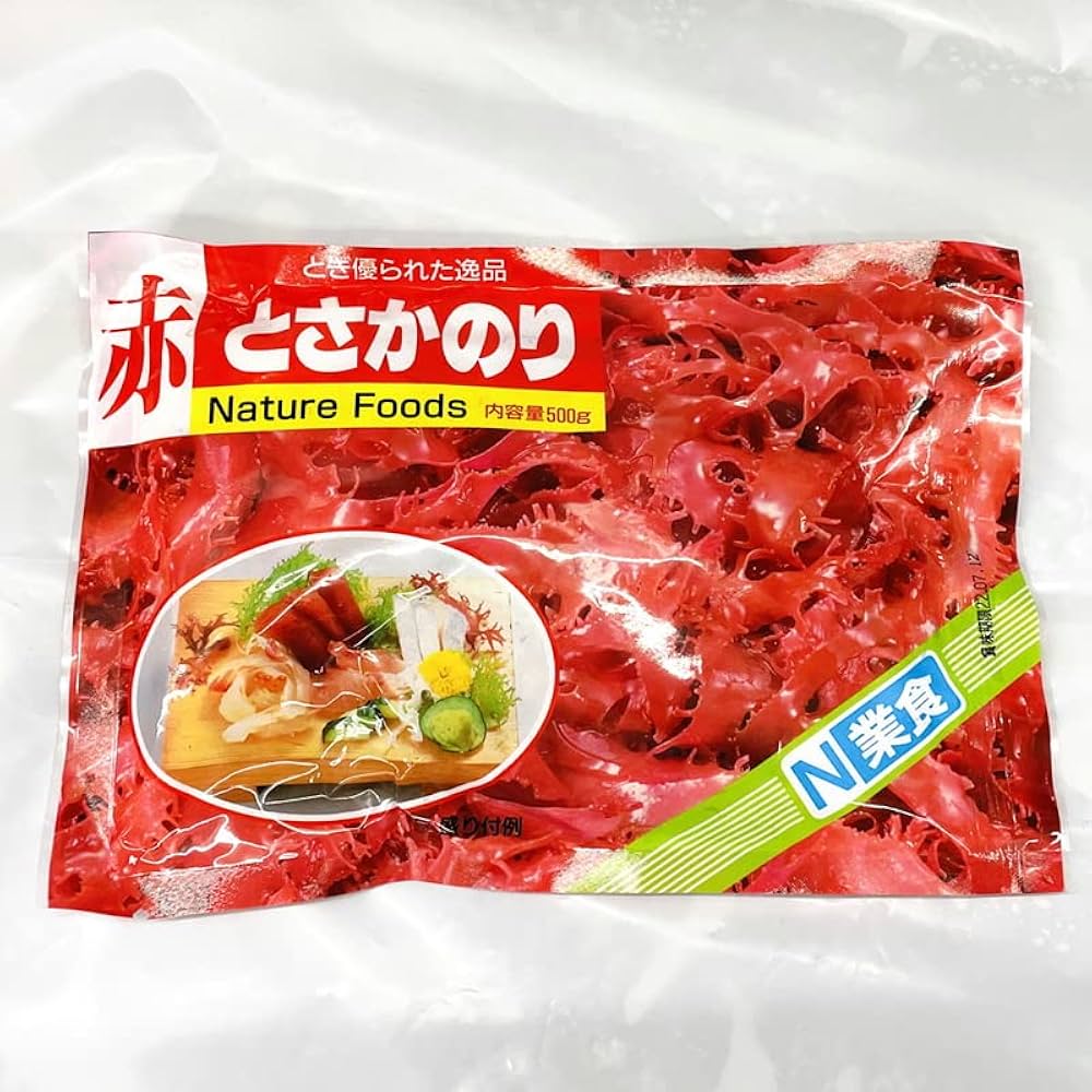 うえのり Amazon | 赤 とさか のり 20袋入り（500g×20）業務用【日本業務